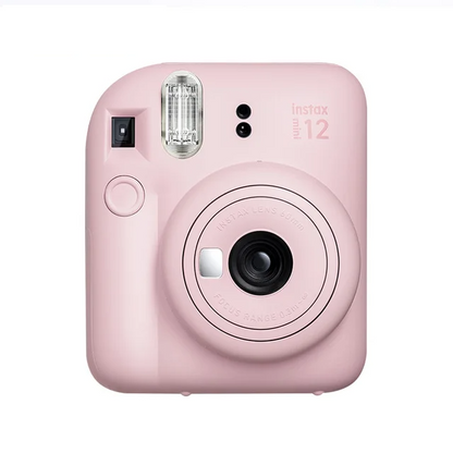 Instax Mini 12 Camera Pink with Bag & Photo Paper