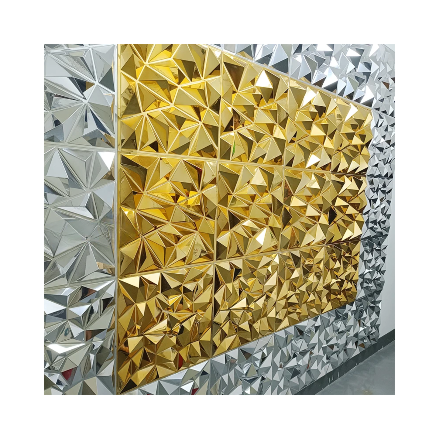 G-Luxury Geometric 3D PVC Wall Panels 12-Pack