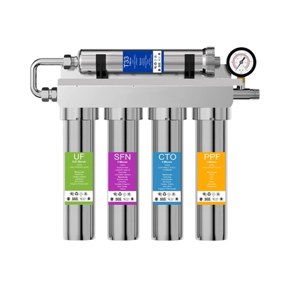 Stainless Steel Under Sink Water Filter System 0.01 Micron