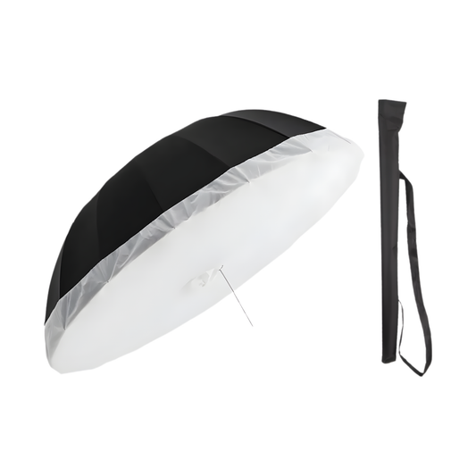 Large 178cm Black White Studio Lighting Umbrella