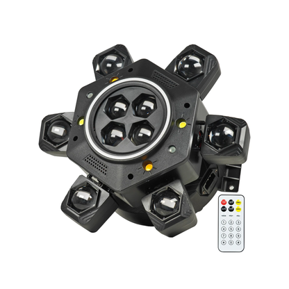 Rotating 180W Disco Beam Light with Laser & Flash