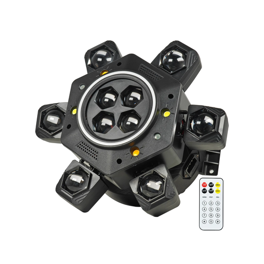 Rotating 180W Disco Beam Light with Laser & Flash