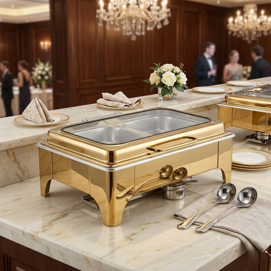 9L Flip Top Food Warmer Buffet Server Stainless Steel