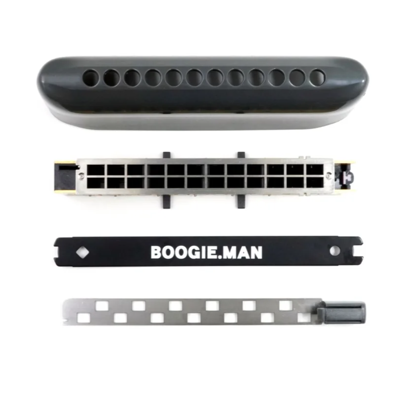Chromatic Harmonica 12-Hole Gray A for Musicians