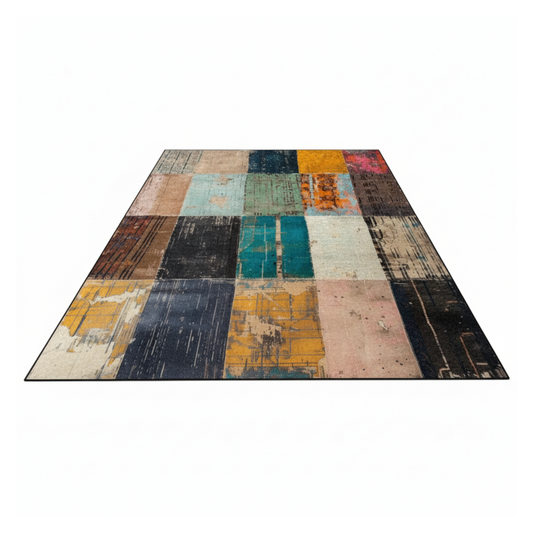 Geometric Area Rug Non-Slip Carpet for Living Room