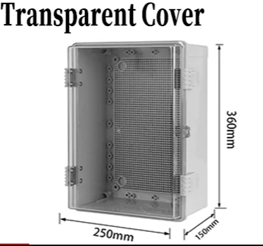 Transparent ABS Junction Box IP67 360x250x150mm