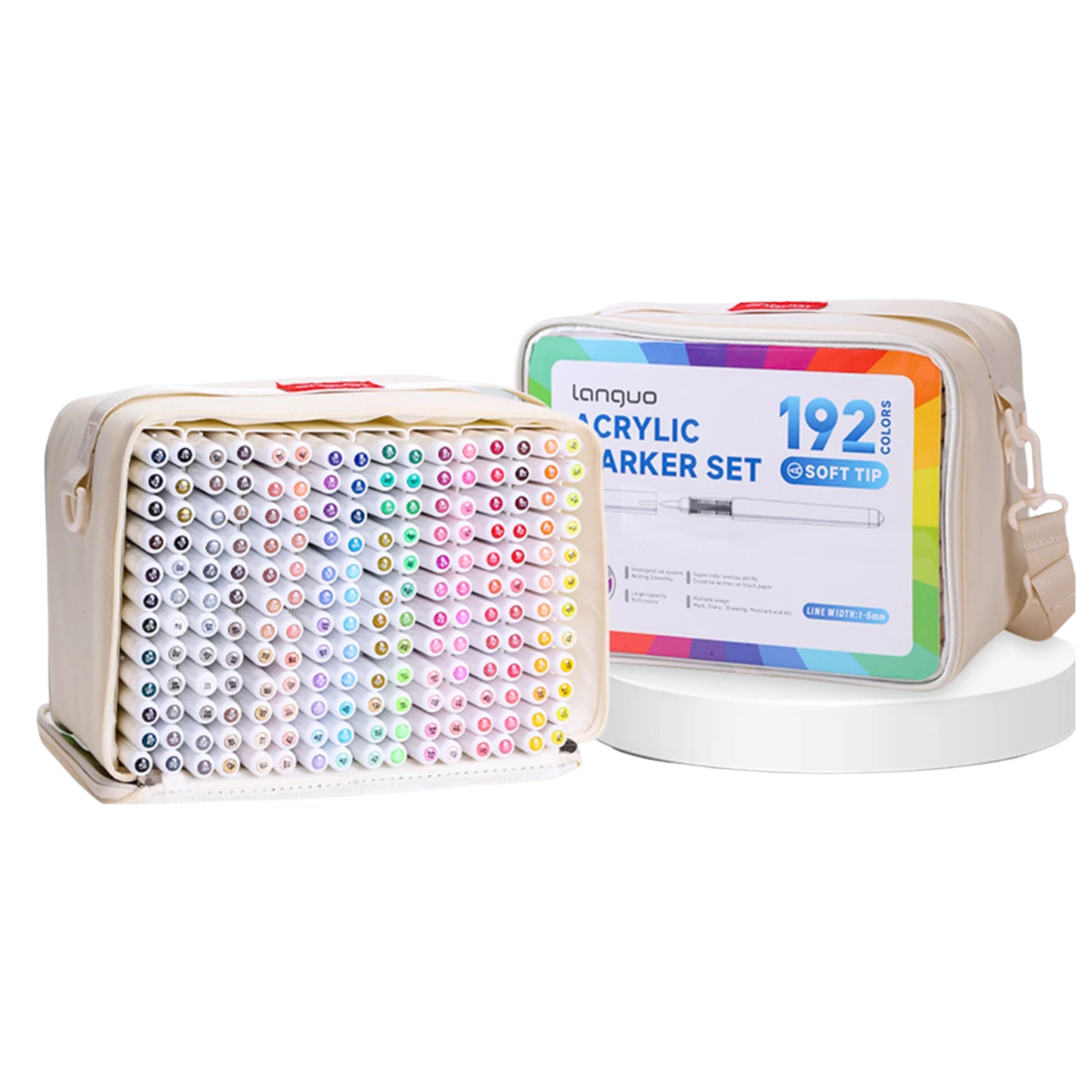 192 Colour Acrylic Paint Pens Brush Tip Art Markers