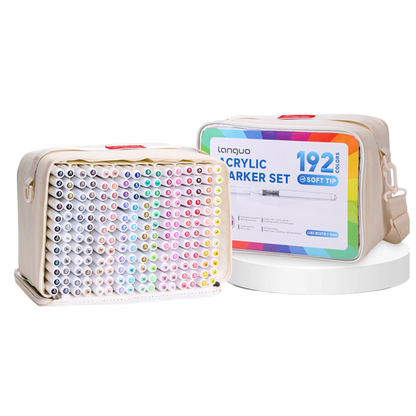 192 Colour Acrylic Paint Pens Brush Tip Art Markers