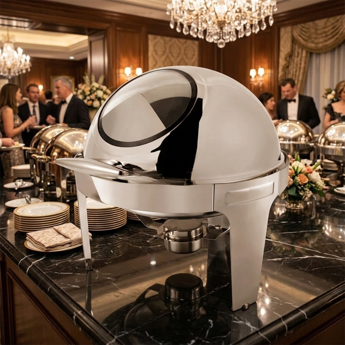 9L Food Warmer Chafing Dish Stainless Steel Buffet Server