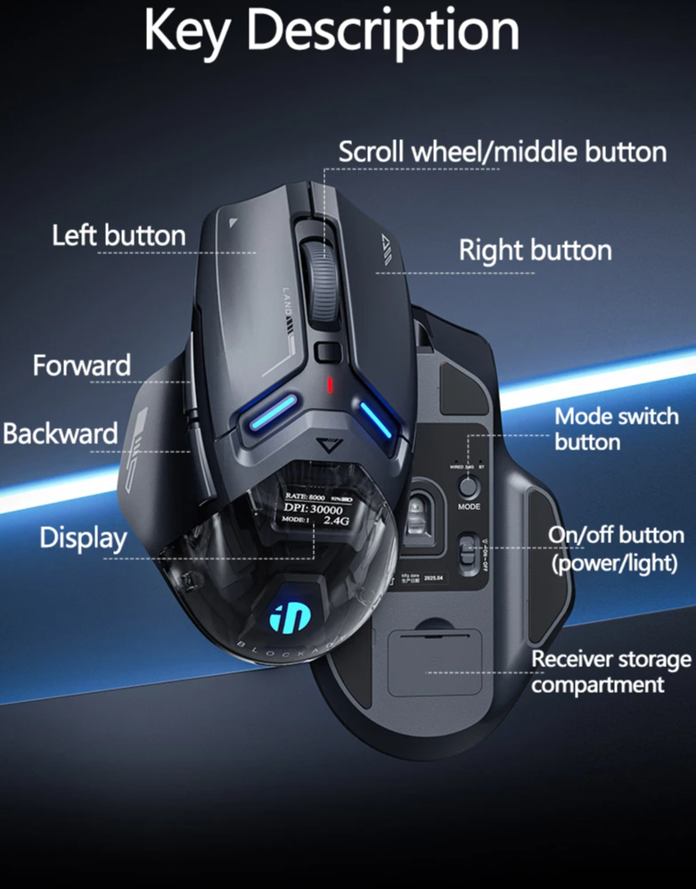 Intelligent Wireless Gaming Mouse with Vibration Feedback