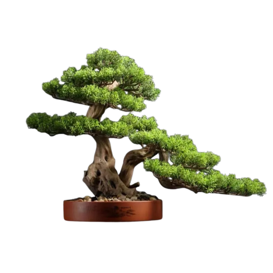 Artificial Pine Bonsai Landscape for Desk