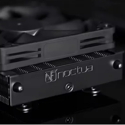 All Black Compact Quiet CPU Cooler for AMD AM5
