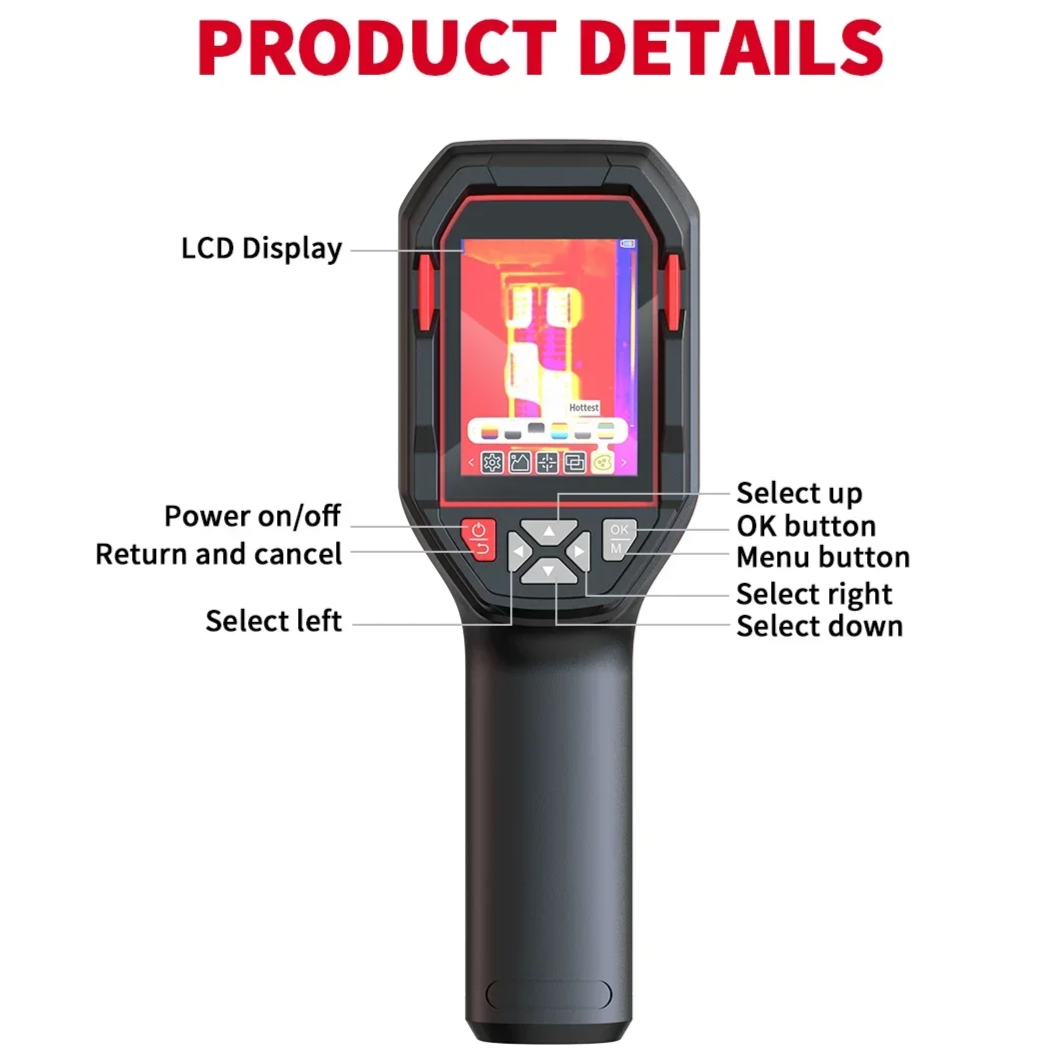 Rechargeable Thermal Camera with HD Screen for Accurate Temperature Scans