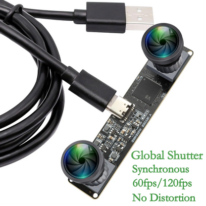 1200P USB Stereo VR Camera 120FPS Global Shutter