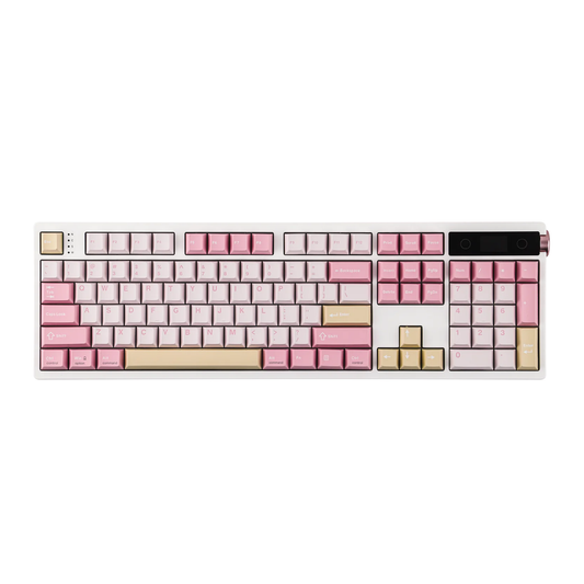 Full-Sized Hot-Swap Mechanical Keyboard Pink Wireless & Wired