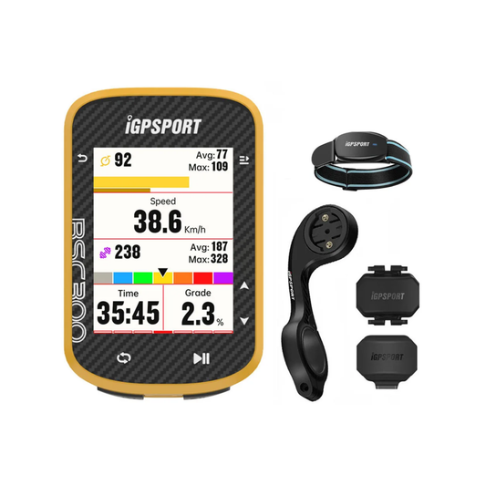 Wireless Cycling Computer with Heart Rate and Sensors