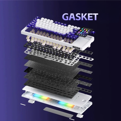 Wireless Mechanical Keyboard with Touch Display and RGB Lighting