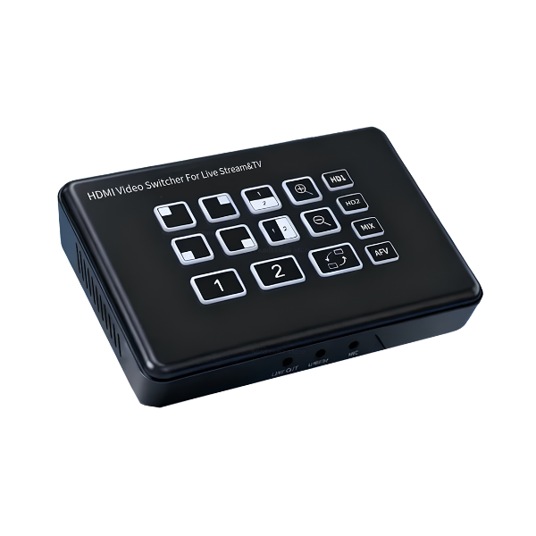1080p HDMI Video Mixer 2 Input 2 Output USB-C Recording