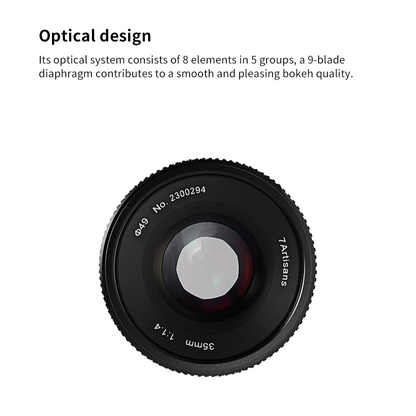 Fast 35mm F1.4 APS C Lens for Nikon Z Cameras