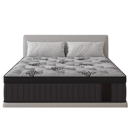 Queen Euro Top Pocket Spring Mattress 34cm Medium Firm King