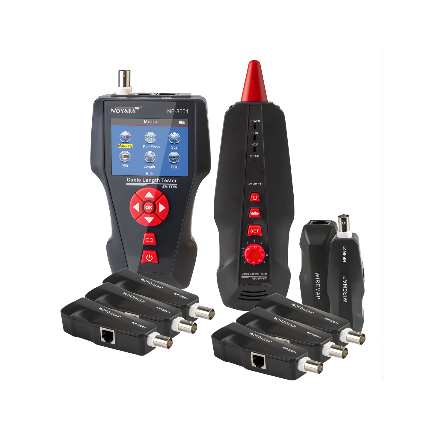 WiFi-Enabled Network Tester RJ45/RJ11 with Fault Detection