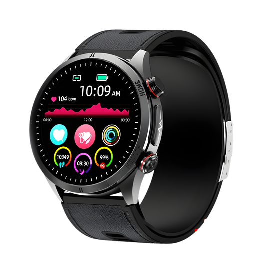 Intelligent ECG Health Leather Watch