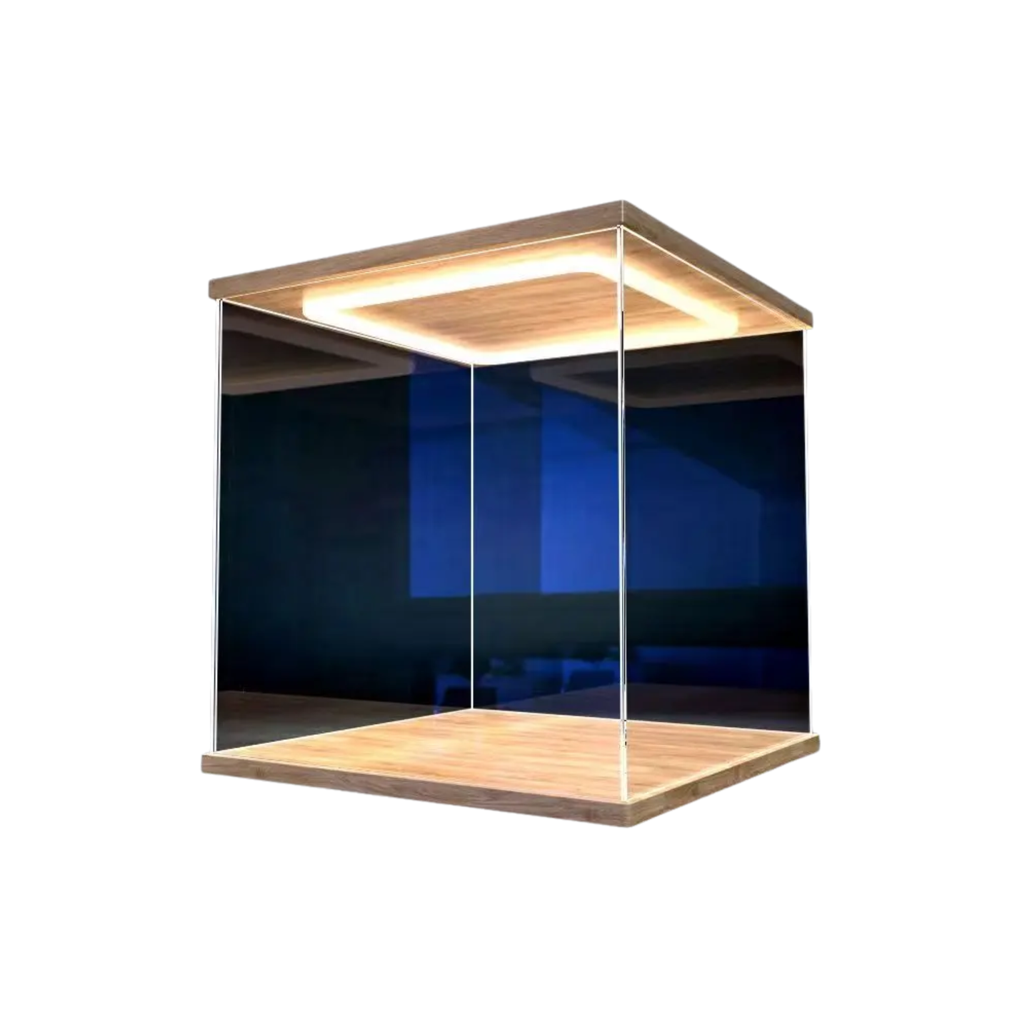 Clear LED Display Case 35x30cm for Models