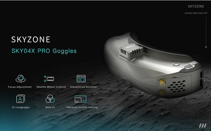 1080p OLED FPV Goggles with Steady-view Receiver & DVR