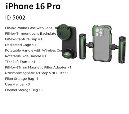 Mobile Video Kit with Wireless Handle for iPhone 16 Pro