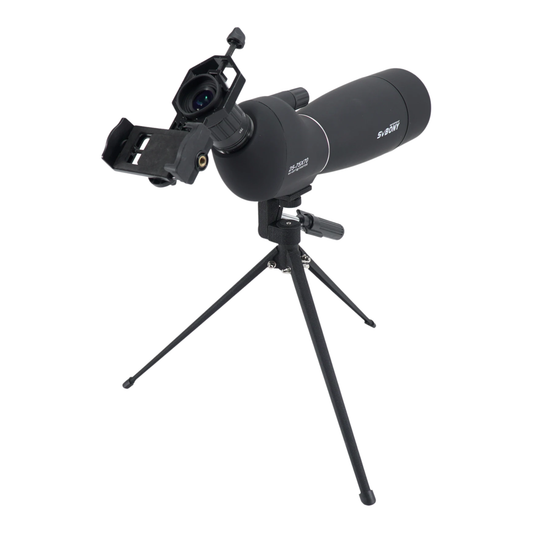 Powerful 25-75x70 Zoom Monocular Scope Black Adapter