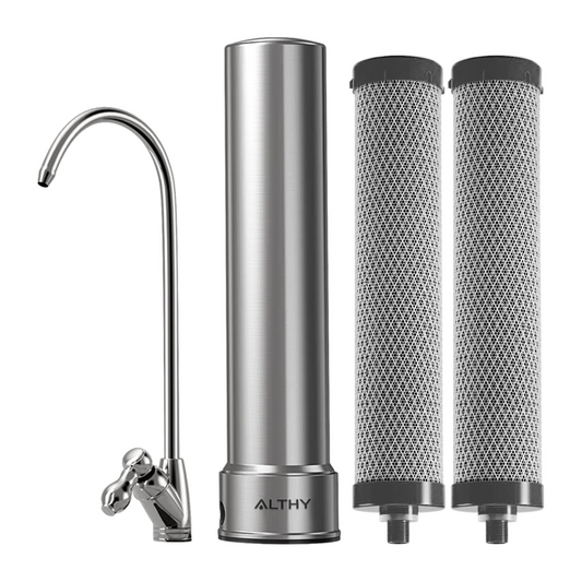 5-in-1 Stainless Steel Under Sink Drinking Water Filter with Faucet