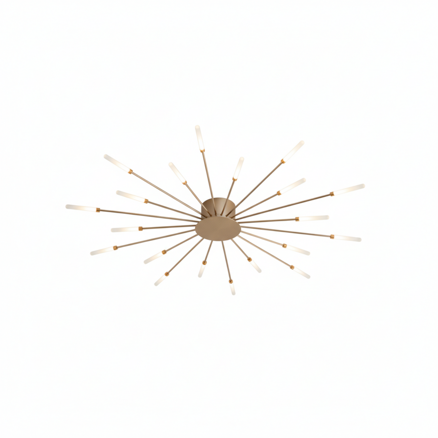 Nordic Minimalist LED Ceiling Lamp 20 Lights Matte Gold