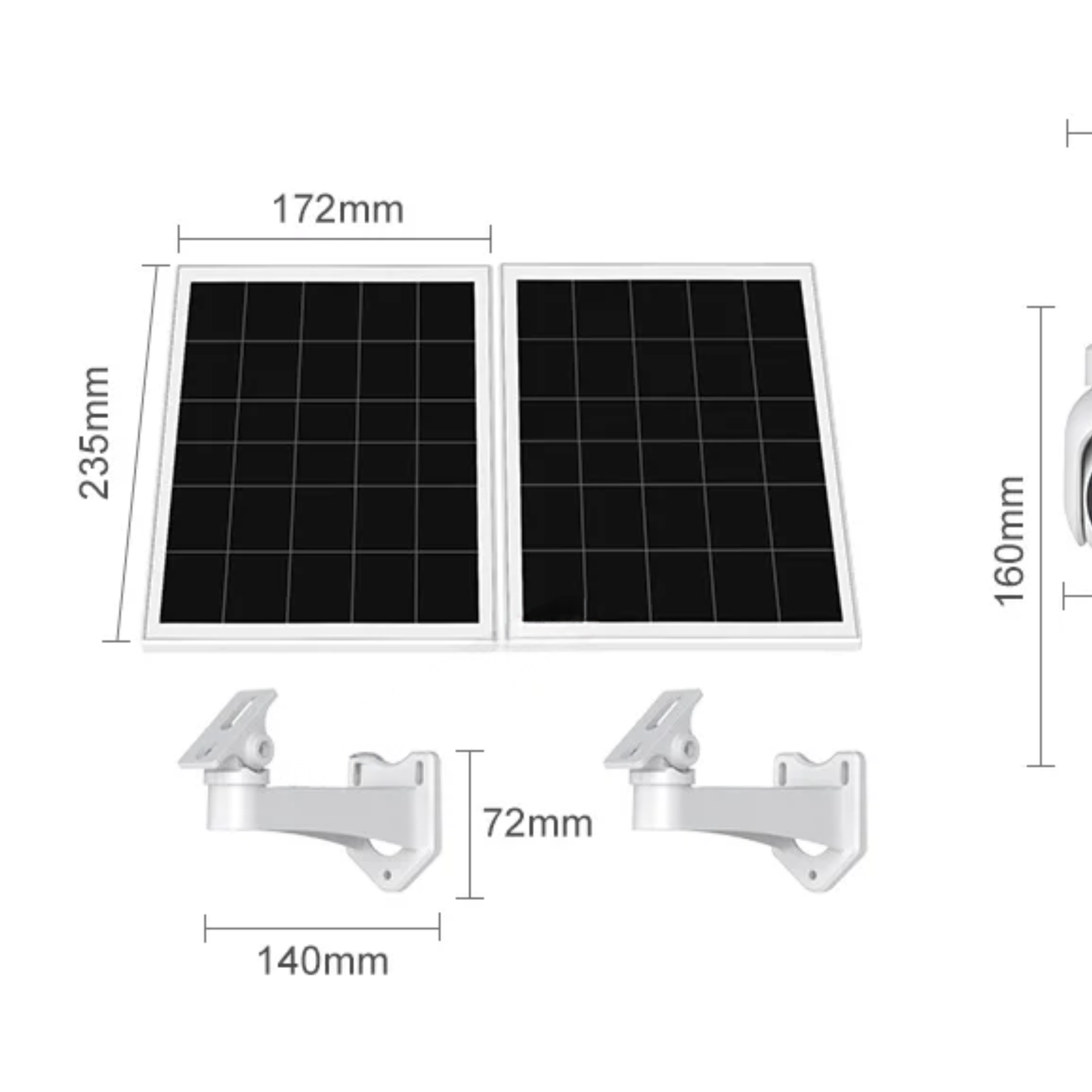 4G Solar CCTV Camera 256GB IP66 Weatherproof