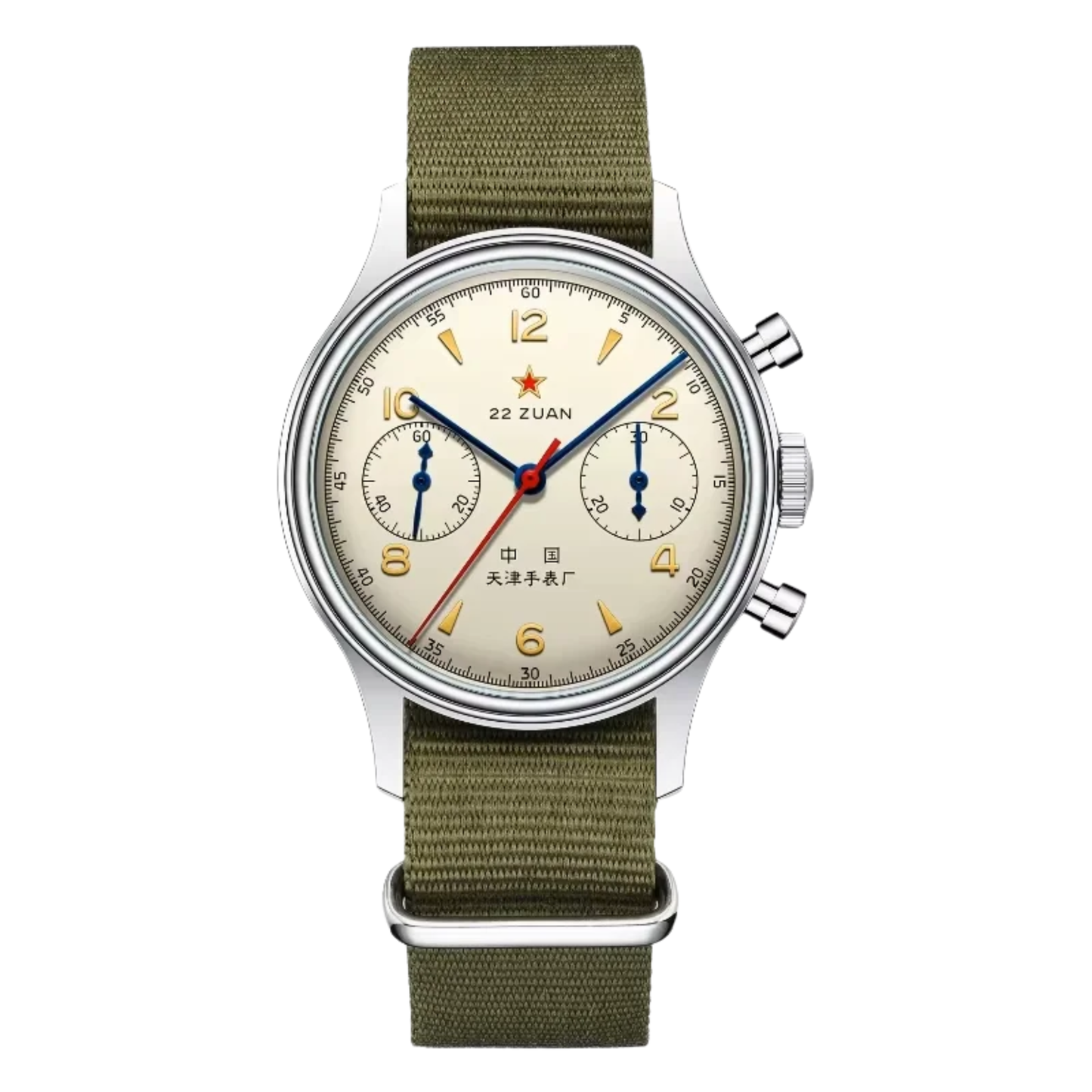 Retro Mechanical Aviation Watch 1963 Canvas Edition