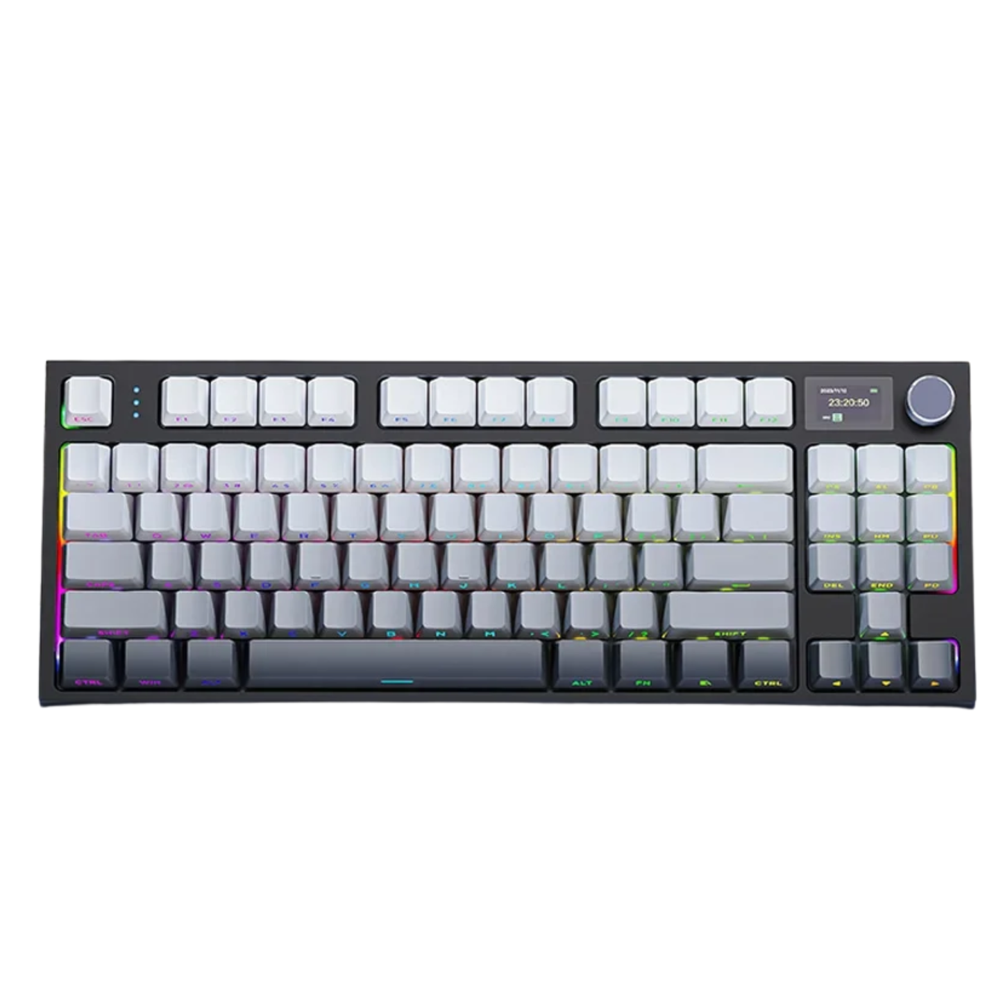 Metal Knob Mechanical Keyboard with 2.4G Dongle