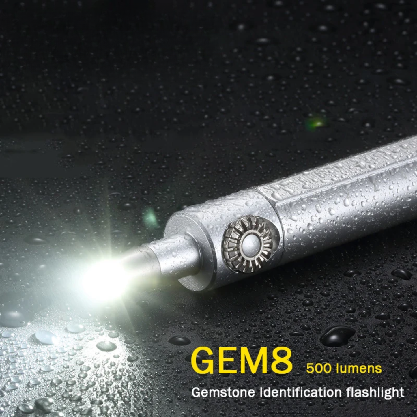 Portable 8W Gem Appraisal Flashlight for Jewelers and Collectors