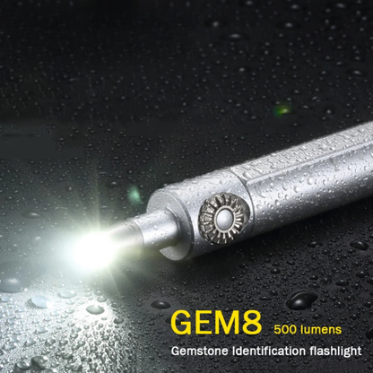 Portable 8W Gem Appraisal Flashlight for Jewelers and Collectors