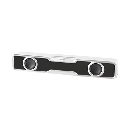 White Mini Computer Speakers Soundbar USB Bluetooth 5.4