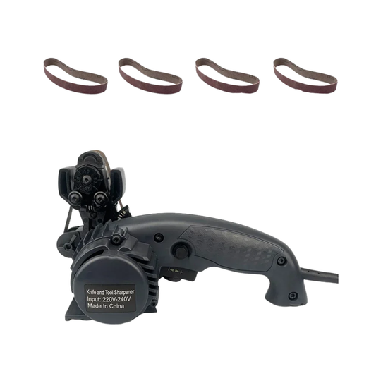 Electric Knife Sharpener 5-Belt Adjustable Speed 220V