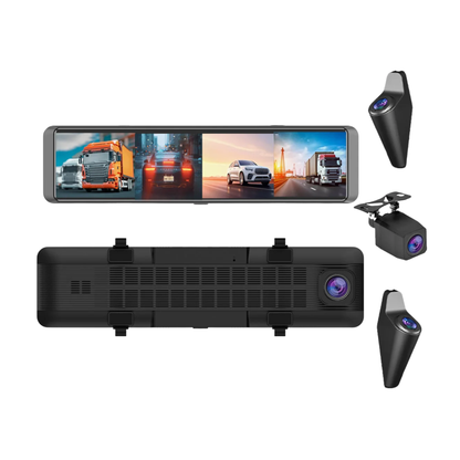 4K 4CH Mirror Dash Camera Parking Monitor 128GB