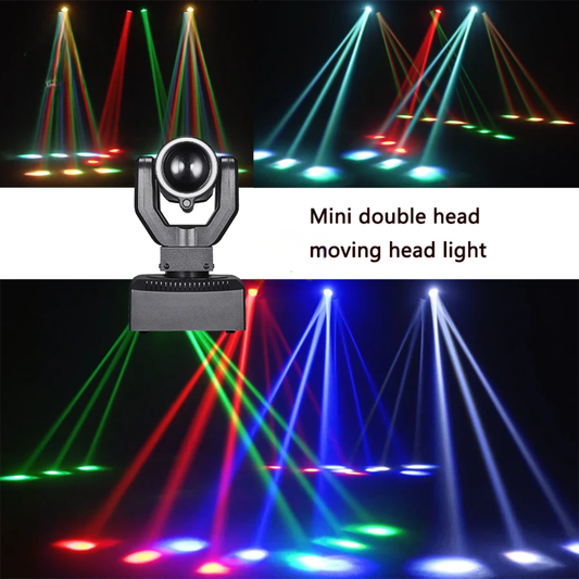 Double Head Moving Beam Light DMX512 Party Stage Light