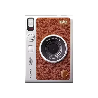FUJIFILM INSTAX Portable Instant Camera Brown with 80 Films