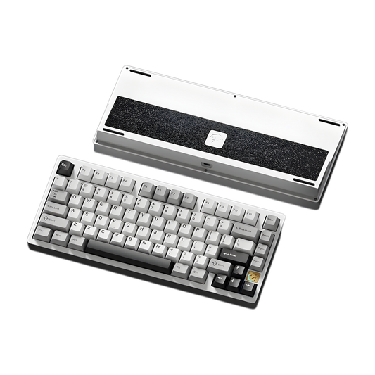 Durable RGB Wireless Mechanical Keyboard Gasket Design Rough White