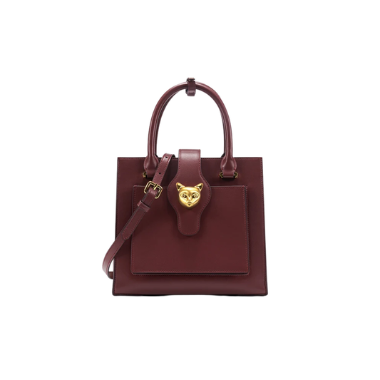 Wine Red Women’s Fashion Handbag Leather Crossbody Purse