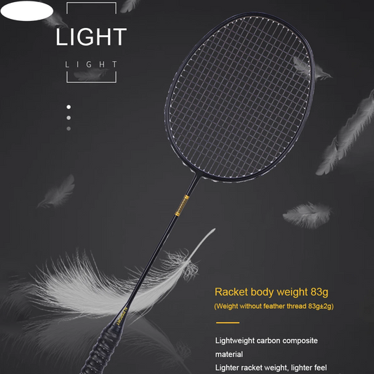 Pro 4U Lightweight Badminton Racket Black Boxed