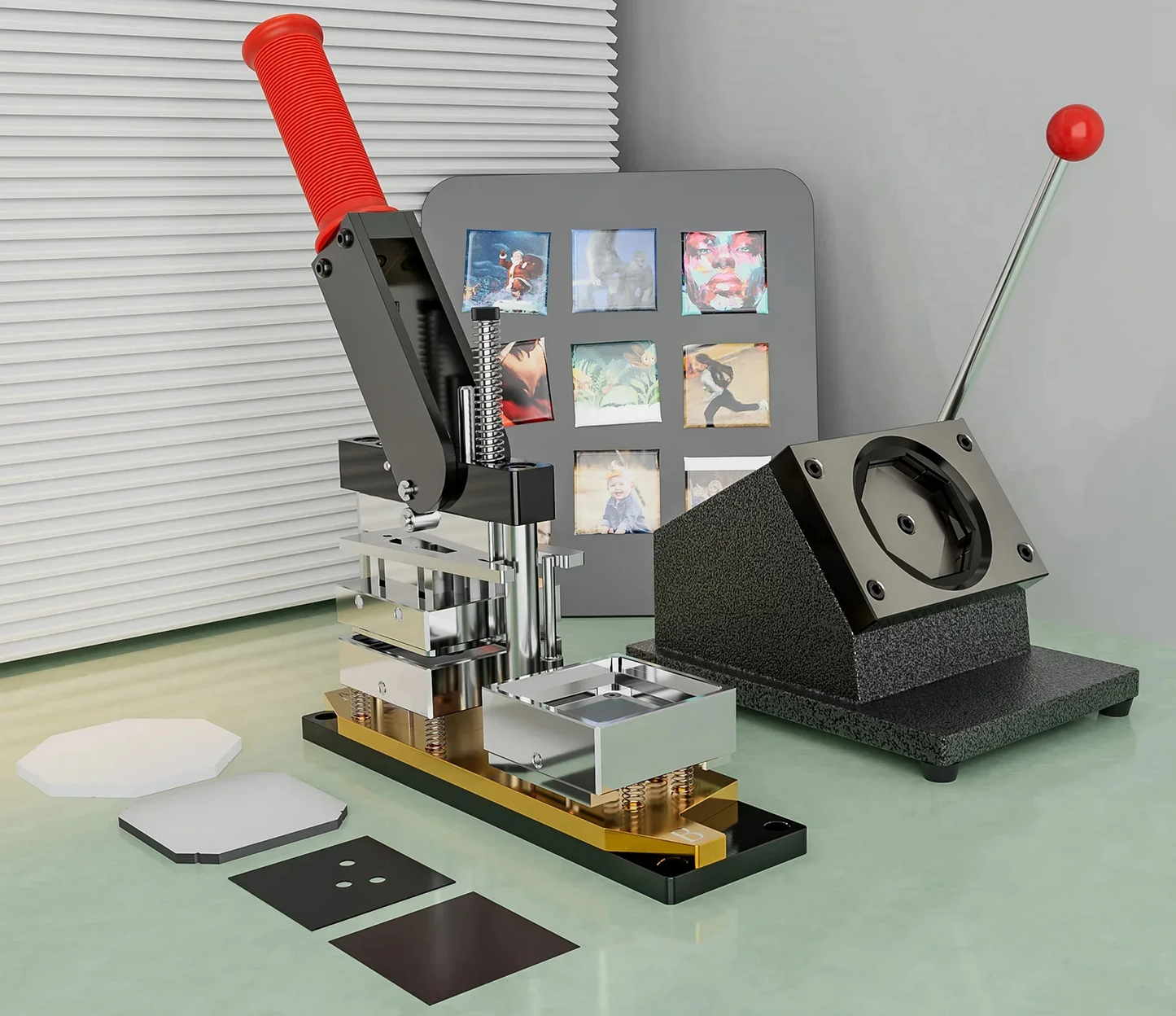 Square 50×50mm Magnet Making Machine with Cardboard Set