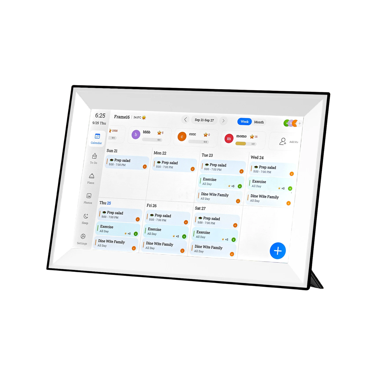 10.1 Inches Touchscreen Digital Photo Frame with Calendar