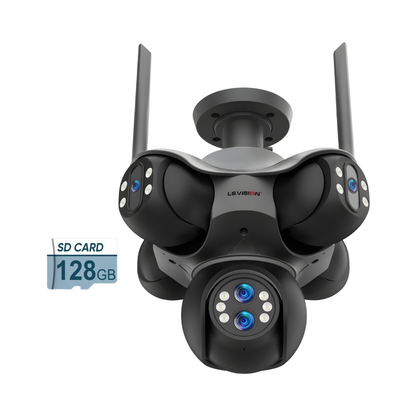 5 Screen Waterproof CCTV Camera Auto Tracking 128GB