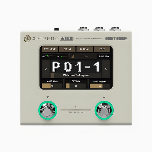 Portable Mini Amp Modeler with Multi Effects White