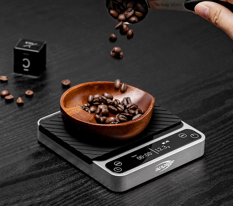 Rechargeable Espresso Coffee Scale with Tare Function